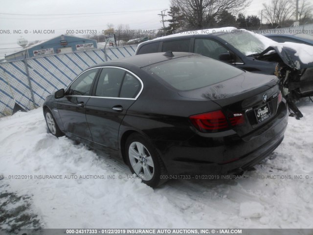 WBAXH5C54DDW13147 - 2013 BMW 528 XI BLACK photo 3