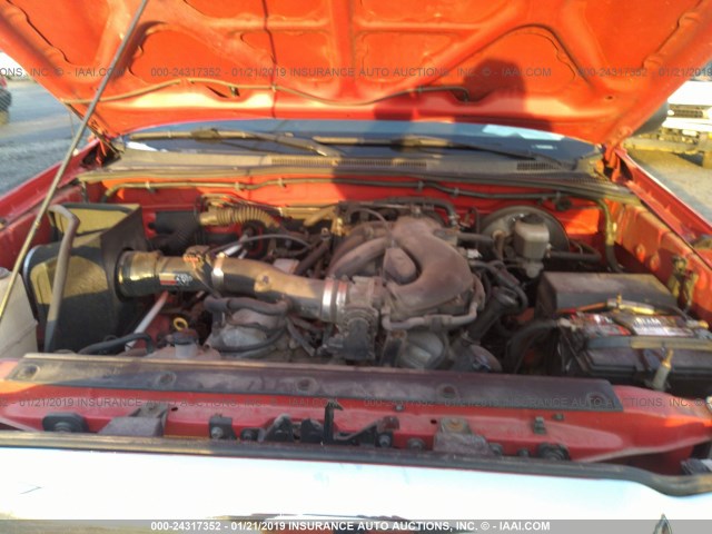5TELU42N05Z041124 - 2005 TOYOTA TACOMA DOUBLE CAB 红色 照片 10