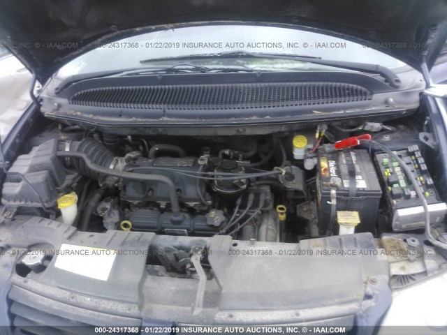 2D4GP44L75R210620 - 2005 DODGE GRAND CARAVAN SXT Azul foto 10