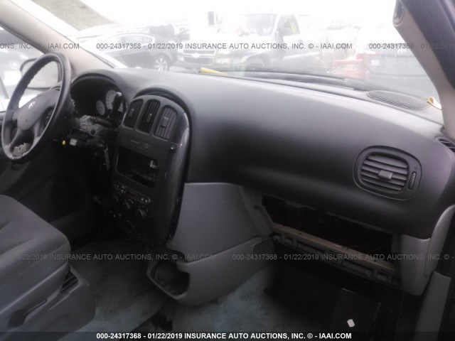 2D4GP44L75R210620 - 2005 DODGE GRAND CARAVAN SXT Azul foto 5