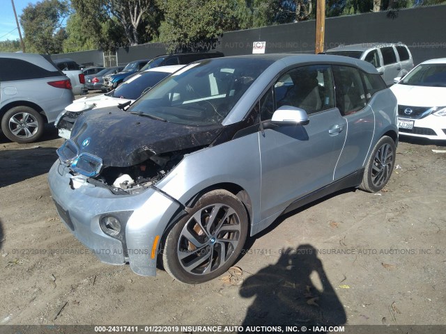 WBY1Z2C56EV284837 - 2014 BMW I3 BEV SILVER photo 2