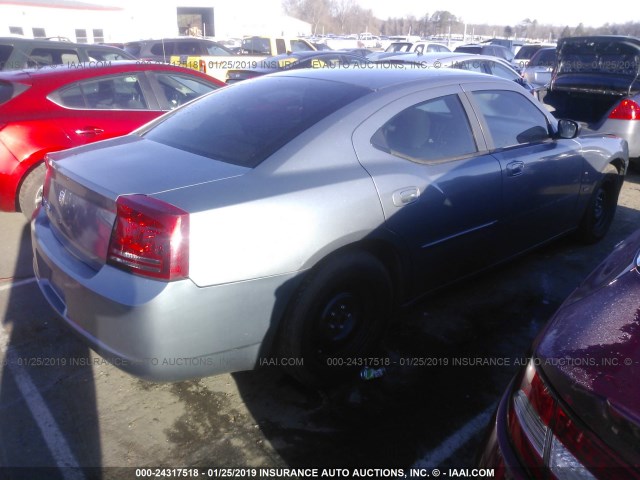 2B3KA43G86H317052 - 2006 DODGE CHARGER SE/SXT GRAY photo 4