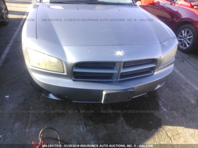 2B3KA43G86H317052 - 2006 DODGE CHARGER SE/SXT GRAY photo 6