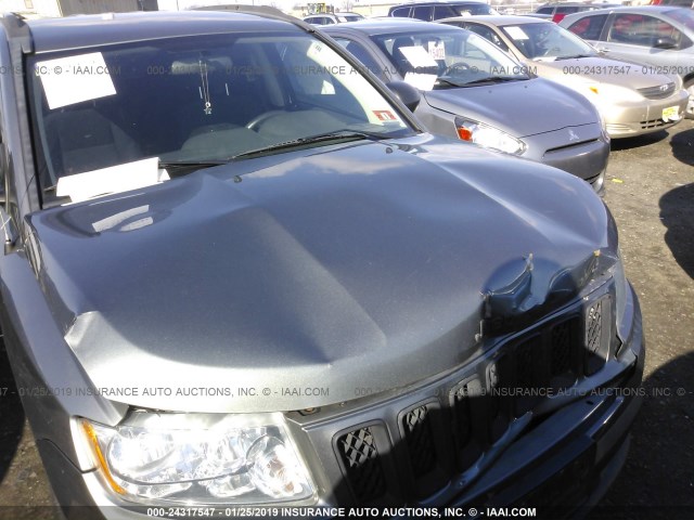 1J4NF1FB5BD259303 - 2011 JEEP COMPASS SPORT GRAY photo 10