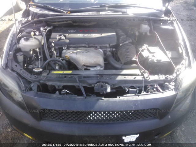 JTKDE177950012725 - 2005 TOYOTA SCION TC შავი ფოტო 10