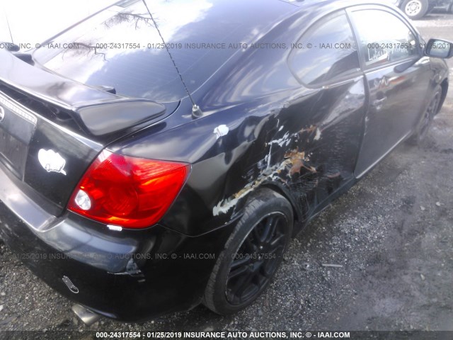 JTKDE177950012725 - 2005 TOYOTA SCION TC შავი ფოტო 6