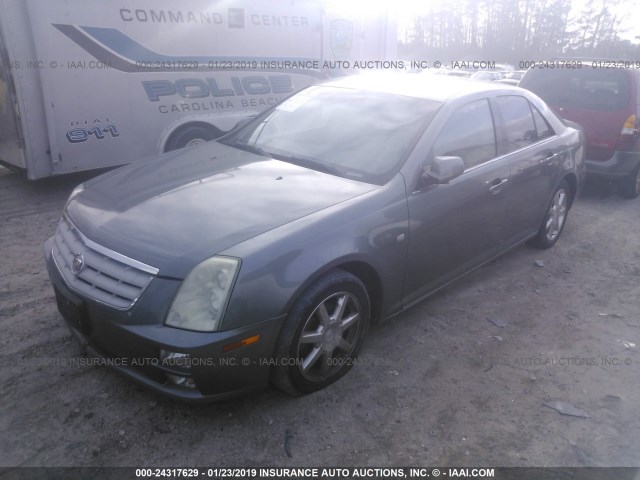 1G6DC67A950134722 - 2005 CADILLAC STS GRAY photo 2