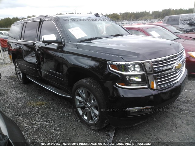 1GNSCJKC6JR305116 - 2018 CHEVROLET SUBURBAN C1500 PREMIER BLACK photo 1