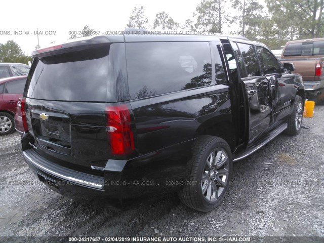 1GNSCJKC6JR305116 - 2018 CHEVROLET SUBURBAN C1500 PREMIER BLACK photo 4