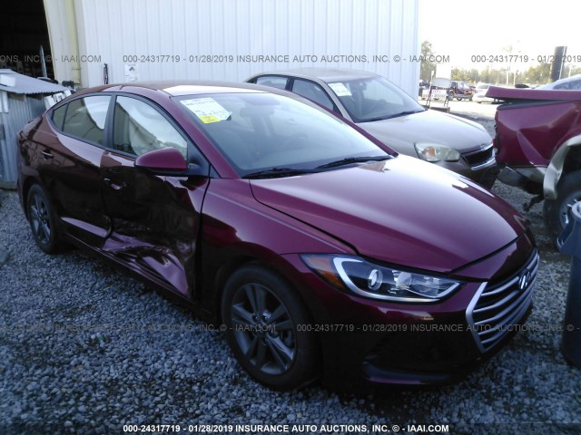 5NPD84LF3HH021313 - 2017 HYUNDAI ELANTRA SE/VALUE/LIMITED RED photo 1