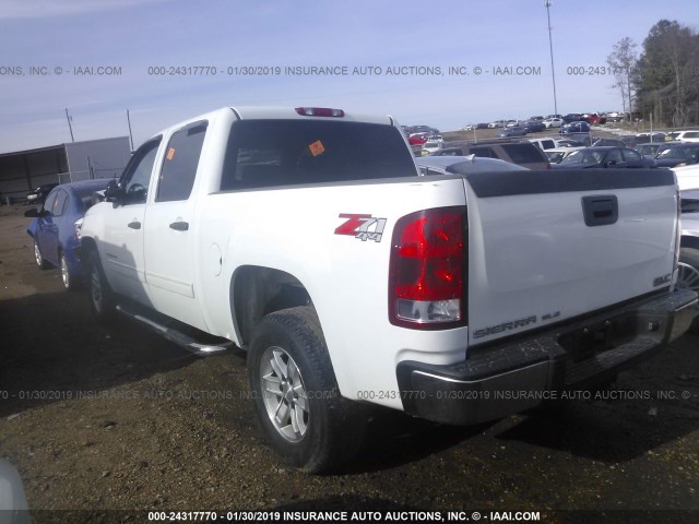 3GTEK13JX8G286909 - 2008 GMC SIERRA K1500 WHITE photo 3