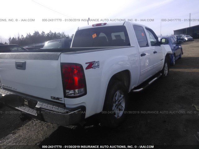 3GTEK13JX8G286909 - 2008 GMC SIERRA K1500 WHITE photo 4