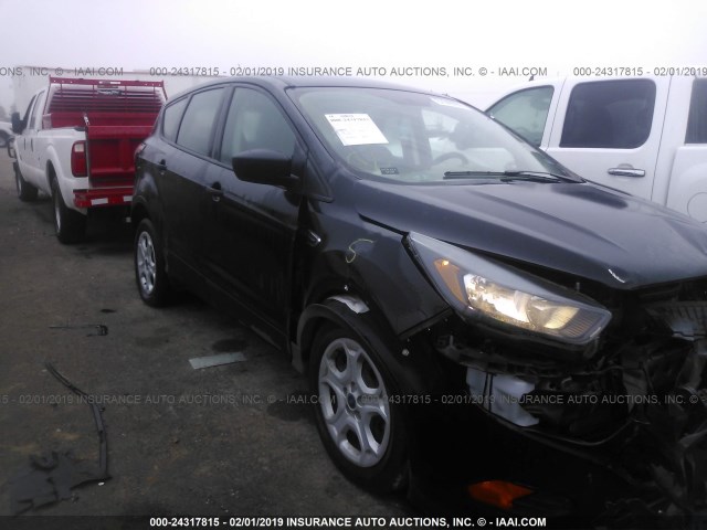 1FMCU0F78JUA41813 - 2018 FORD ESCAPE S BLACK photo 1