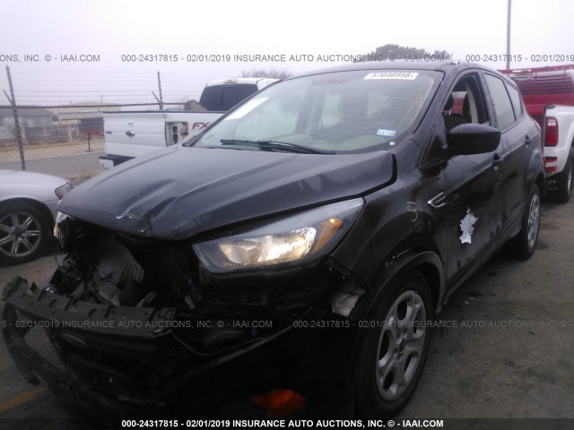 1FMCU0F78JUA41813 - 2018 FORD ESCAPE S BLACK photo 2