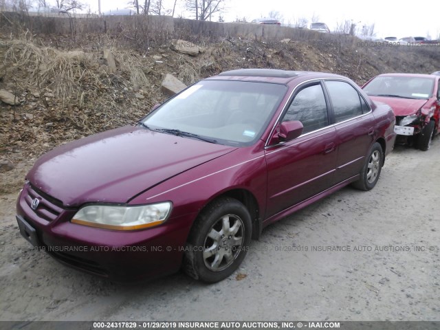 1HGCG66891A014615 - 2001 HONDA ACCORD EX RED photo 2