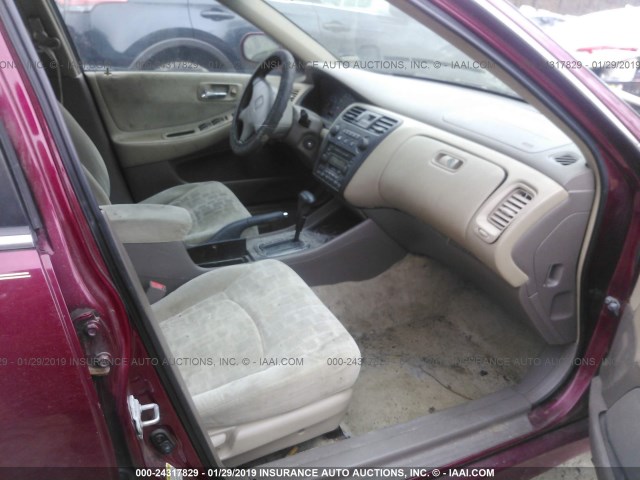 1HGCG66891A014615 - 2001 HONDA ACCORD EX RED photo 5