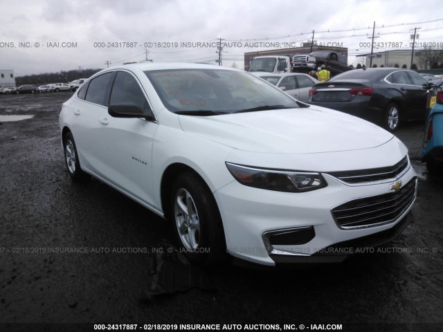 1G1ZB5ST9HF143570 - 2017 CHEVROLET MALIBU LS Ağ foto 1