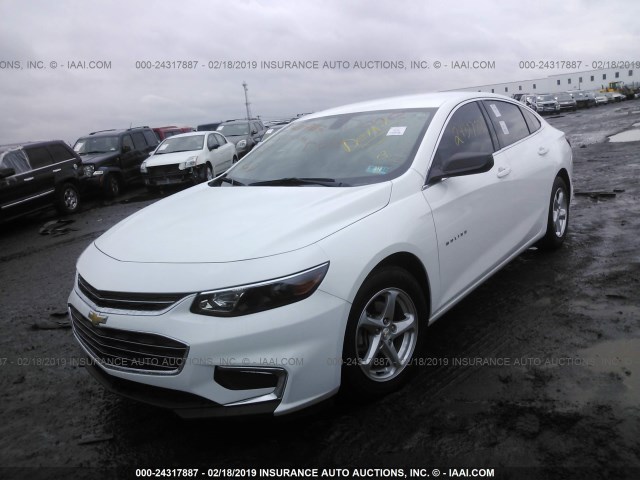 1G1ZB5ST9HF143570 - 2017 CHEVROLET MALIBU LS Ağ foto 2