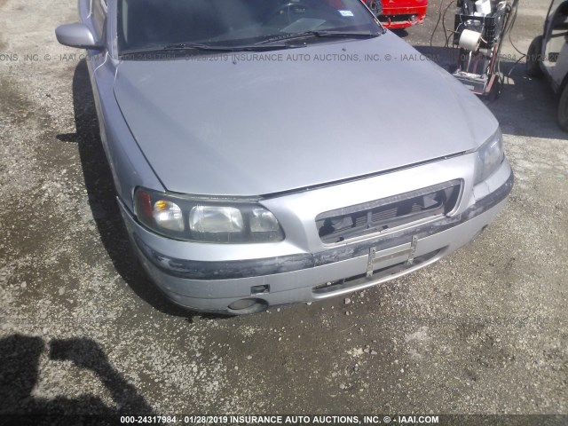 YV1RS61T542347339 - 2004 VOLVO S60 SILVER photo 6