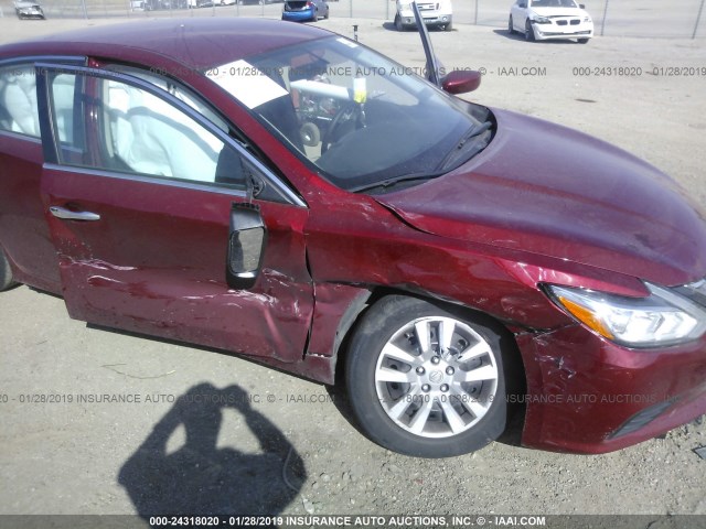 1N4AL3AP7HN334037 - 2017 NISSAN ALTIMA 2.5/S/SV/SL/SR MAROON photo 6