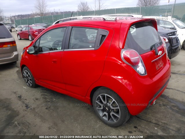 KL8CF6S97FC793968 - 2015 CHEVROLET SPARK 2LT RED photo 3