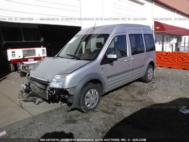 NM0KS9CN2CT111647 - 2012 FORD TRANSIT CONNECT XLT PREMIUM SILVER photo 2