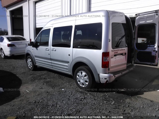 NM0KS9CN2CT111647 - 2012 FORD TRANSIT CONNECT XLT PREMIUM SILVER photo 3