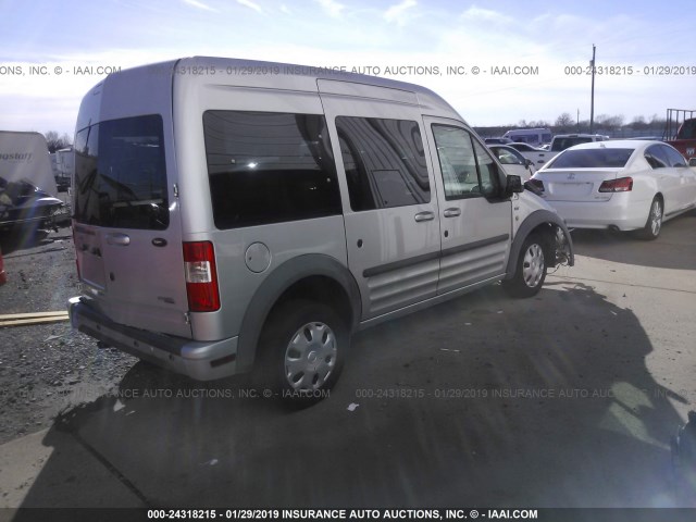 NM0KS9CN2CT111647 - 2012 FORD TRANSIT CONNECT XLT PREMIUM SILVER photo 4