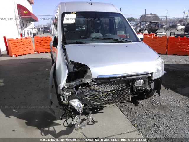 NM0KS9CN2CT111647 - 2012 FORD TRANSIT CONNECT XLT PREMIUM SILVER photo 6