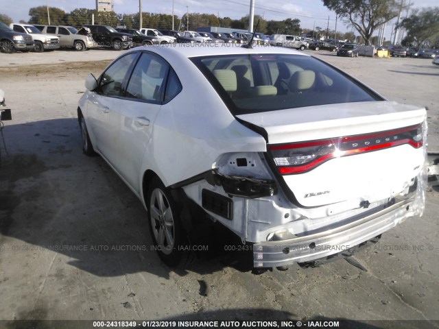 1C3CDFBB3GD563943 - 2016 DODGE DART SXT WHITE photo 3