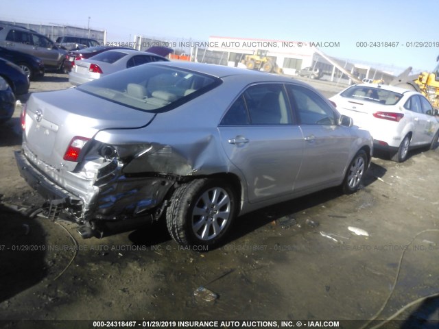 4T1BK46K57U051415 - 2007 TOYOTA CAMRY NEW GENERAT LE/XLE/SE SILVER photo 4