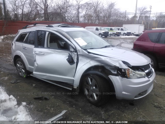 3D4GG67V29T574956 - 2009 DODGE JOURNEY R/T SILVER photo 1