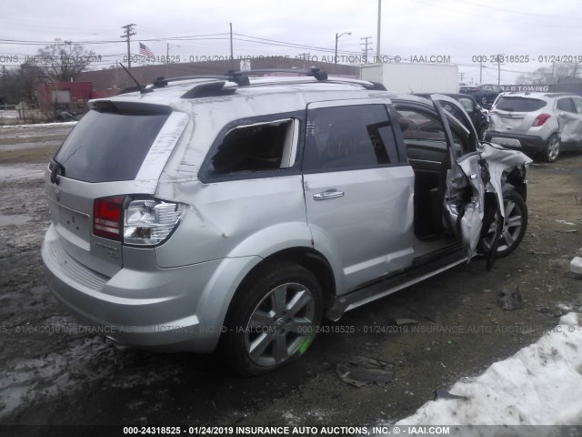 3D4GG67V29T574956 - 2009 DODGE JOURNEY R/T SILVER photo 4