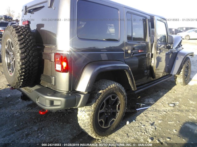 1C4HJWFG3HL507752 - 2017 JEEP WRANGLER UNLIMITE RUBICON GRAY photo 4