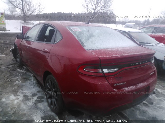 1C3CDFBB8GD539461 - 2016 DODGE DART SXT RED photo 3