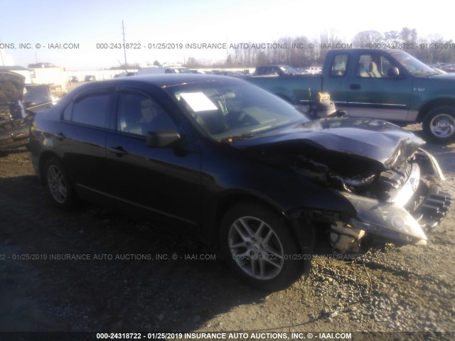 3FAHP0GA7AR291455 - 2010 FORD FUSION S GRAY photo 1