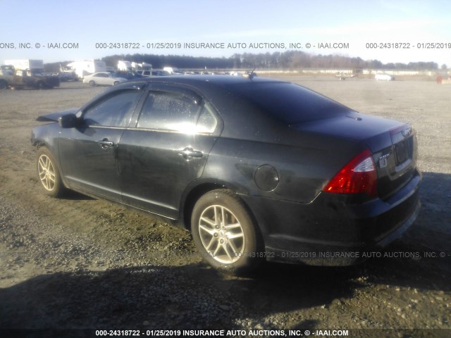 3FAHP0GA7AR291455 - 2010 FORD FUSION S GRAY photo 3