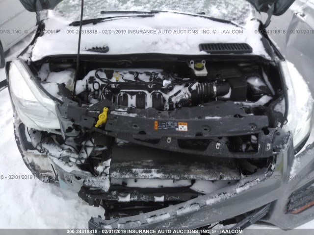 1FMCU0F79EUC65520 - 2014 FORD ESCAPE S GRAY photo 10