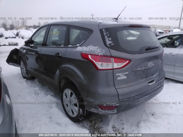 1FMCU0F79EUC65520 - 2014 FORD ESCAPE S GRAY photo 3