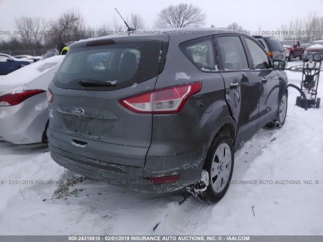 1FMCU0F79EUC65520 - 2014 FORD ESCAPE S GRAY photo 4