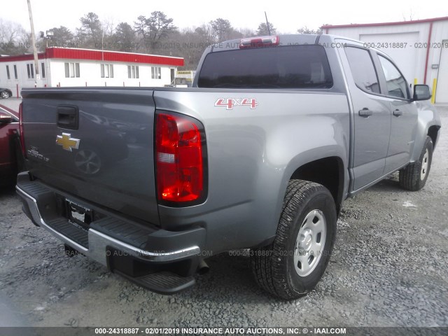 1GCGTBENXJ1294833 - 2018 CHEVROLET COLORADO GRAY photo 4