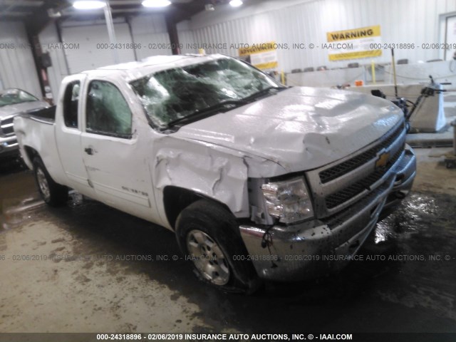 1GCRKSE72DZ164659 - 2013 CHEVROLET SILVERADO K1500 LT WHITE photo 1