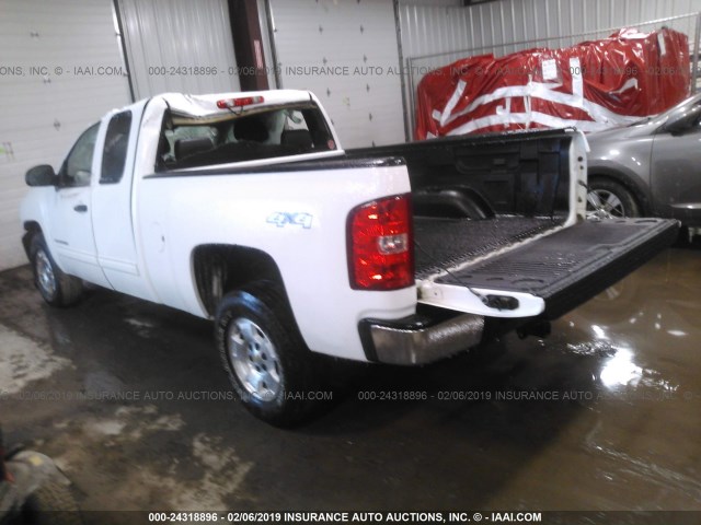 1GCRKSE72DZ164659 - 2013 CHEVROLET SILVERADO K1500 LT WHITE photo 3