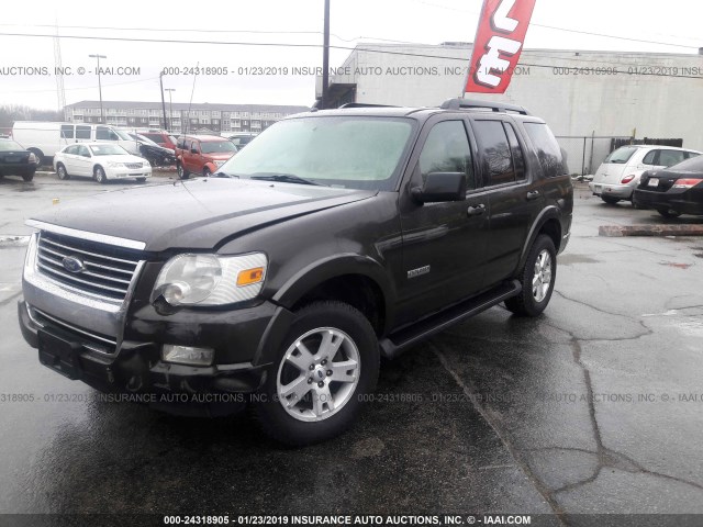 1FMEU73E77UA84259 - 2007 FORD EXPLORER XLT BROWN photo 2