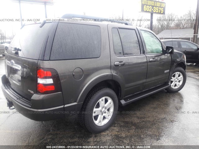 1FMEU73E77UA84259 - 2007 FORD EXPLORER XLT BROWN photo 4