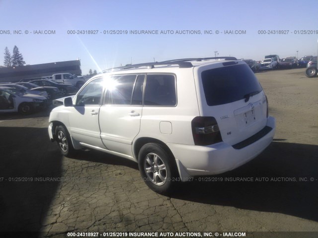 JTEGP21A360094473 - 2006 TOYOTA HIGHLANDER LIMITED WHITE photo 3