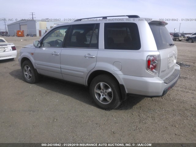 5FNYF18368B018943 - 2008 HONDA PILOT SE SILVER photo 3