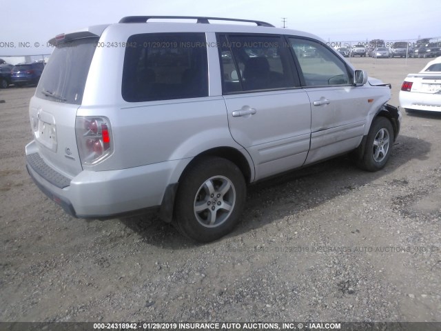 5FNYF18368B018943 - 2008 HONDA PILOT SE SILVER photo 4