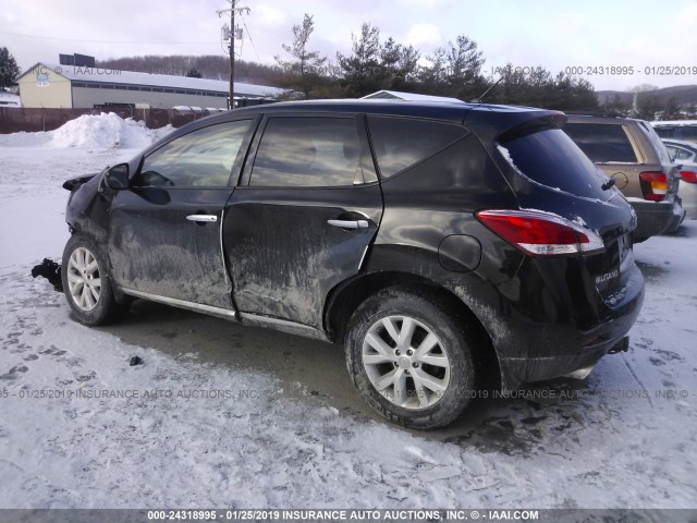 JN8AZ1MWXEW511822 - 2014 NISSAN Murano S/SL/SV/LE BLACK photo 3