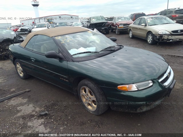 3C3EL55HXWT291793 - 1998 CHRYSLER SEBRING JXI GREEN photo 1